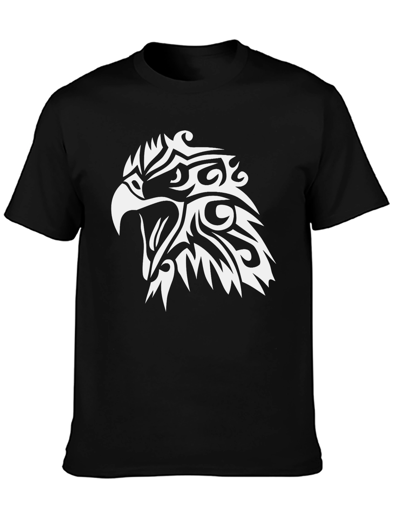 Mens Eagle Graphic Black T-Shirt