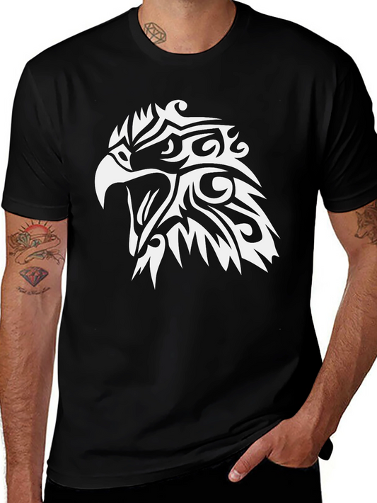 Mens Eagle Graphic Black T-Shirt