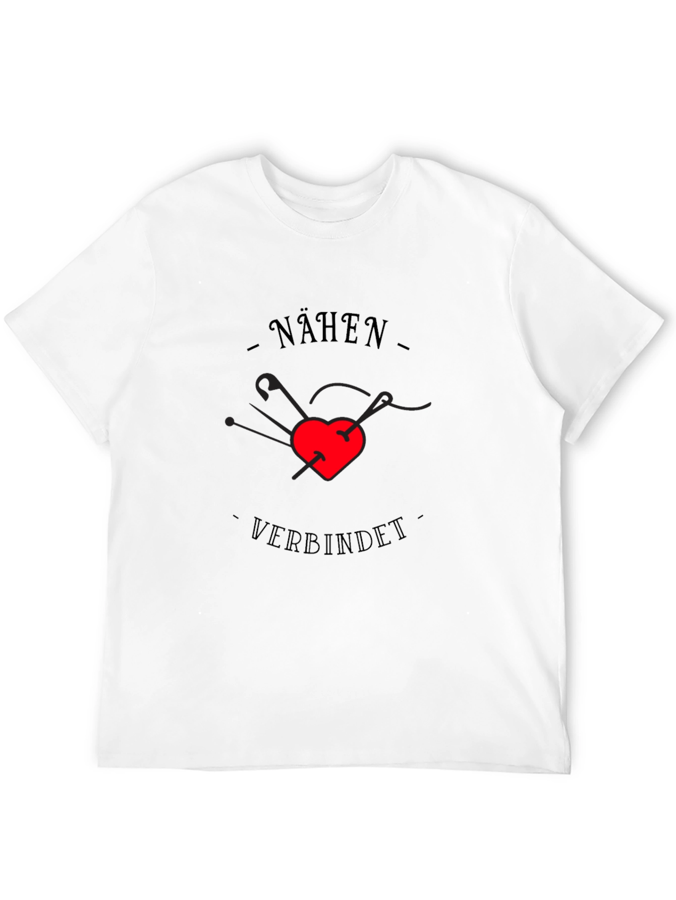 Nähen Verbindet Sewing T-Shirt - Heart Pin Design