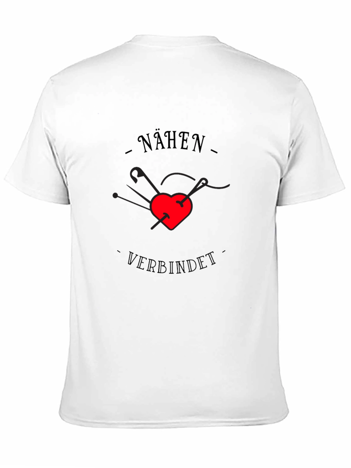 Nähen Verbindet Sewing T-Shirt - Heart Pin Design