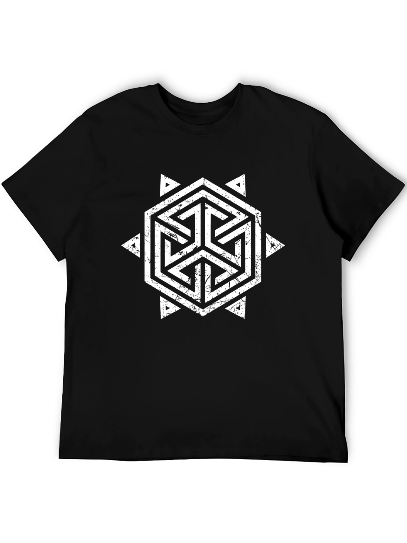 Geometric Hexagon T-Shirt - Modern Streetwear