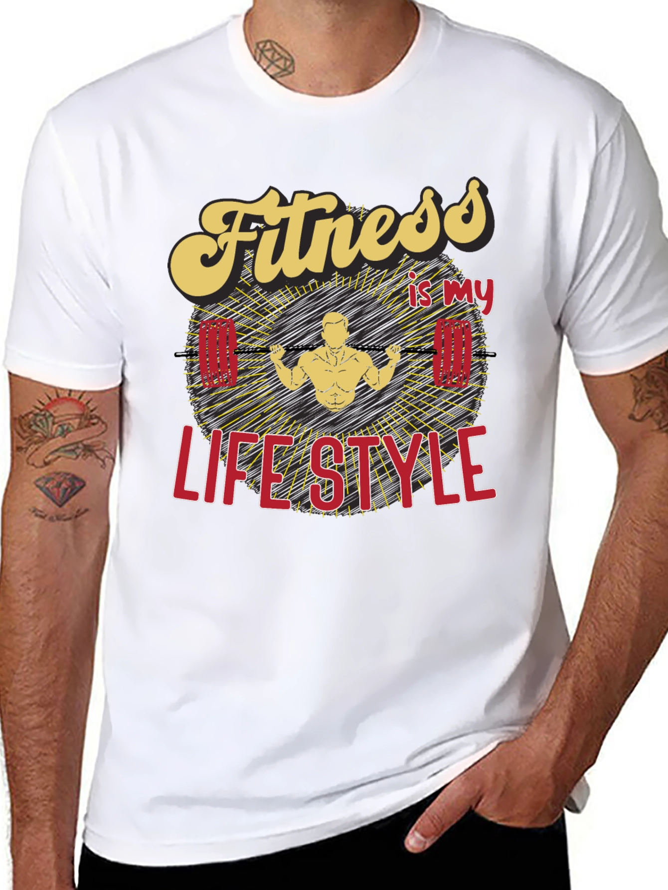 Fitness is my Lifestyle Graphic T-Shirt