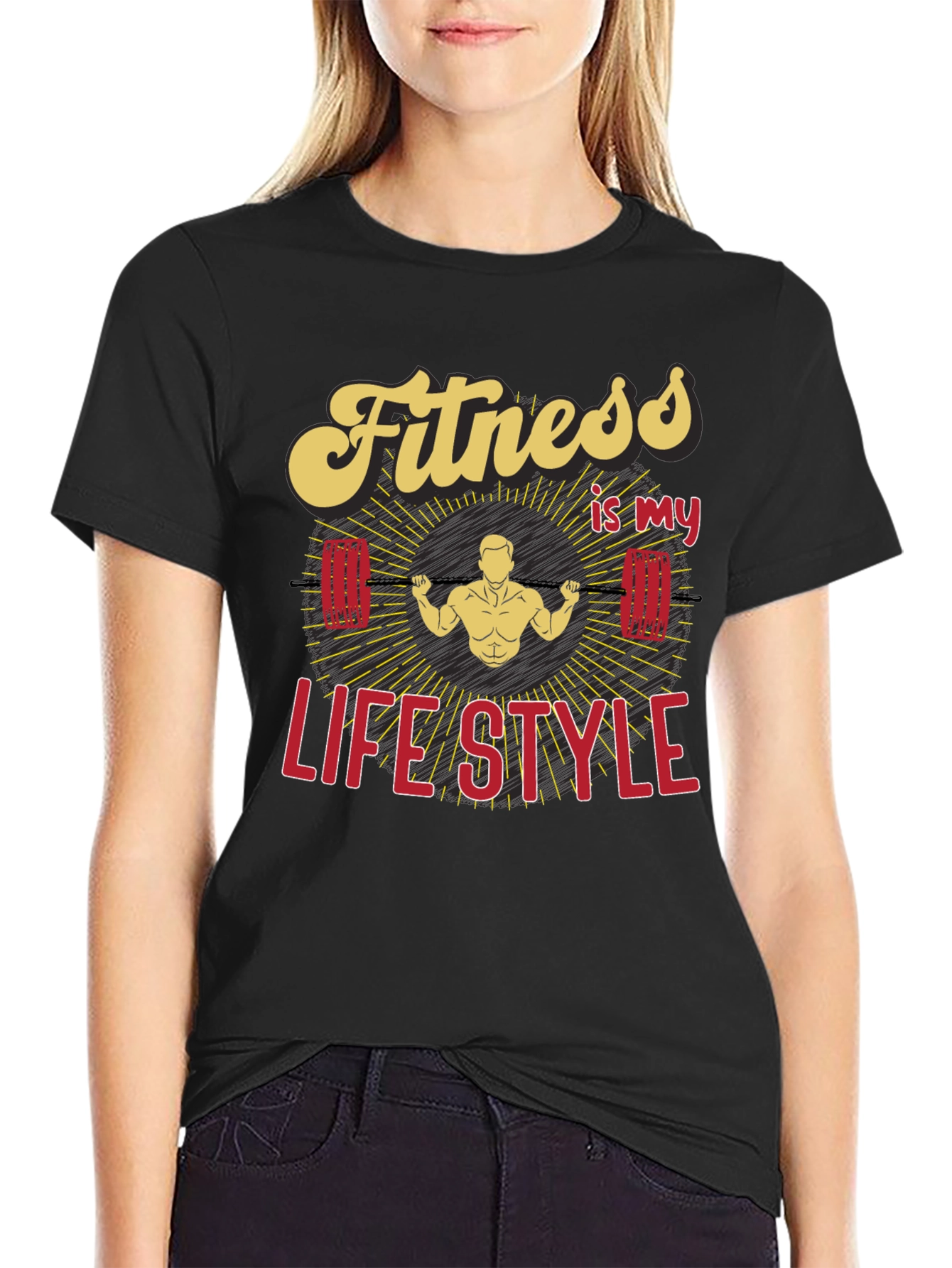 Fitness is my Lifestyle Graphic T-Shirt