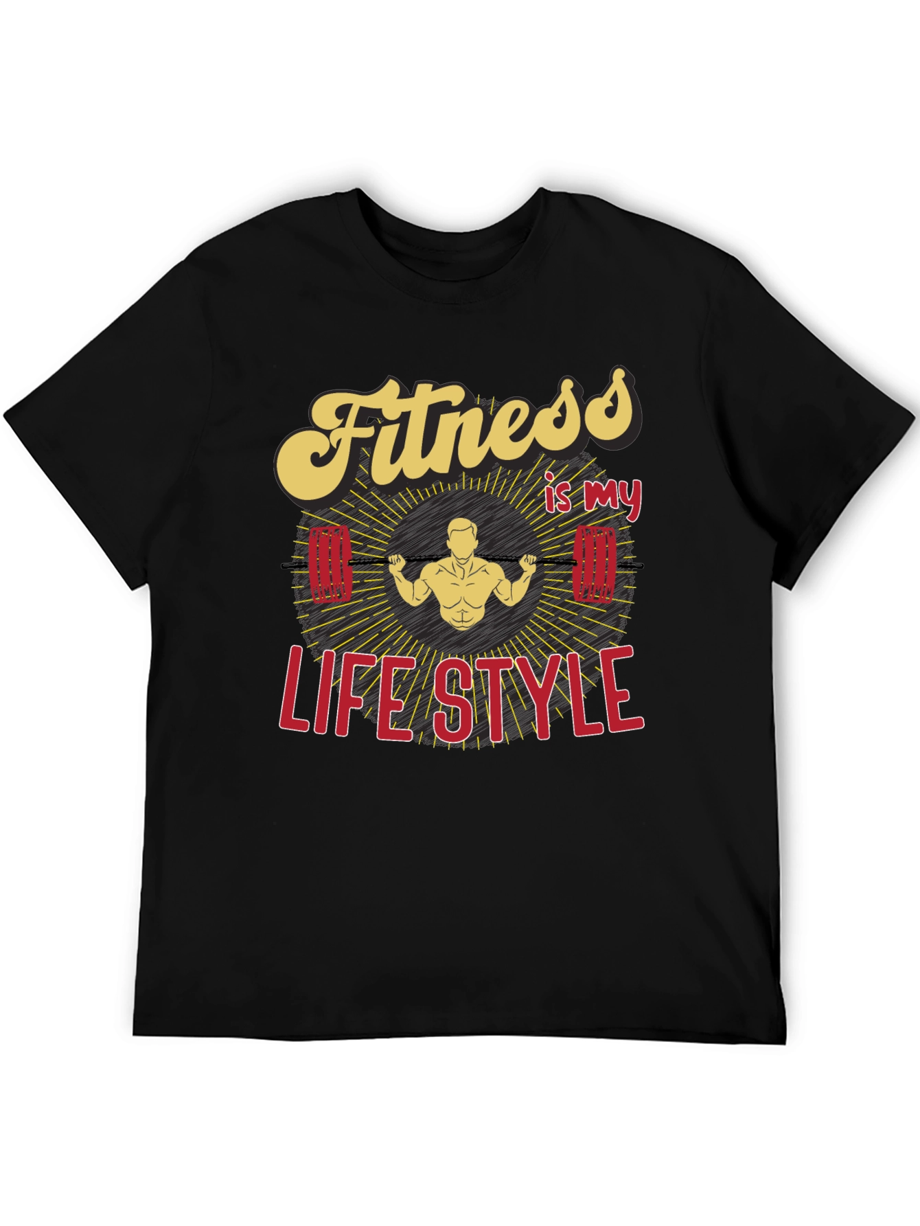 Fitness is my Lifestyle Graphic T-Shirt