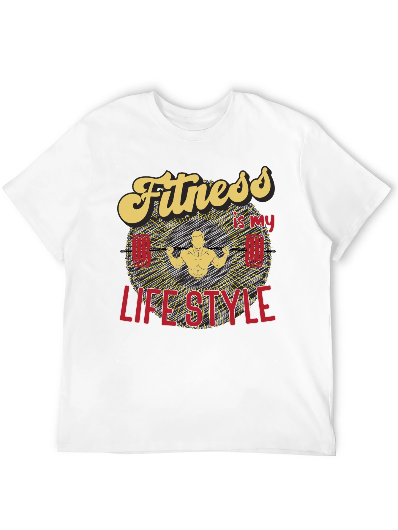 Fitness is my Lifestyle Graphic T-Shirt