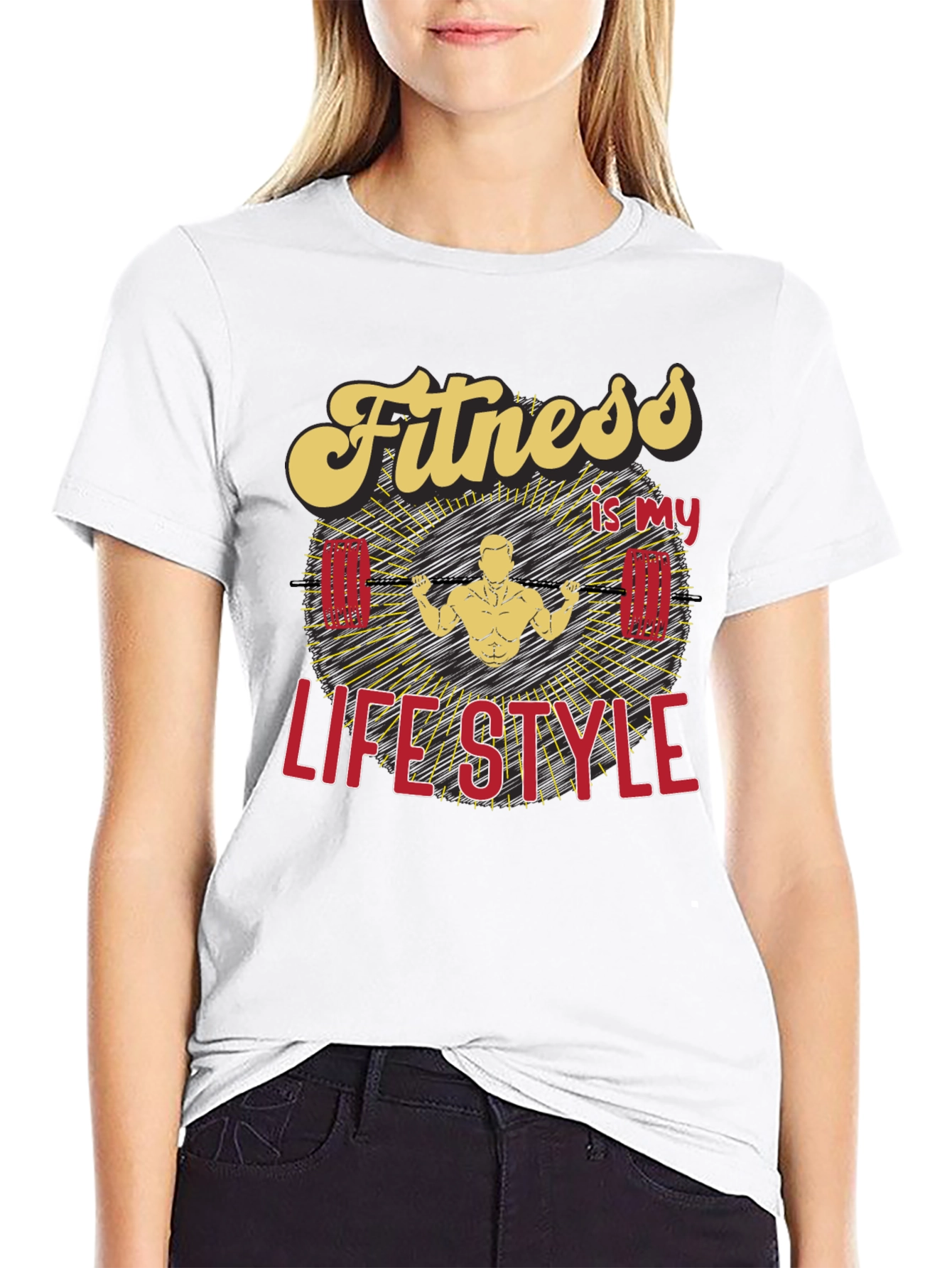 Fitness is my Lifestyle Graphic T-Shirt