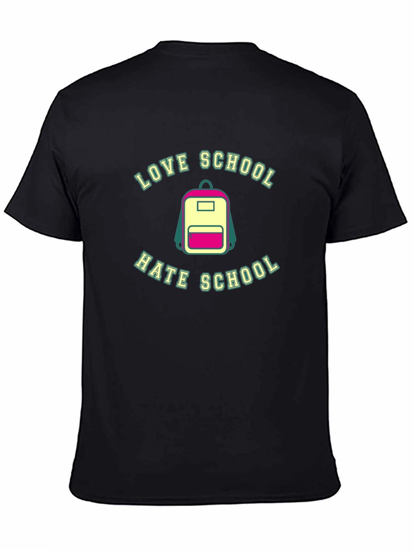 Love Hate School Backpack T-Shirt - Back to School