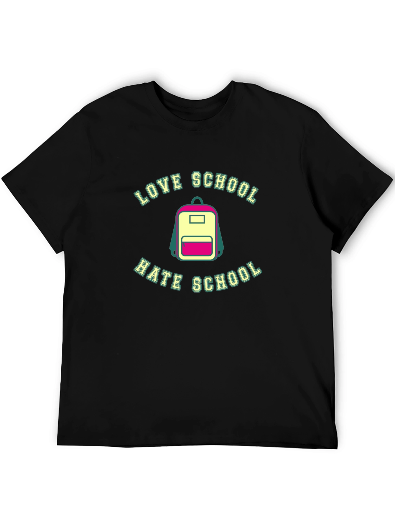 Love Hate School Backpack T-Shirt - Back to School