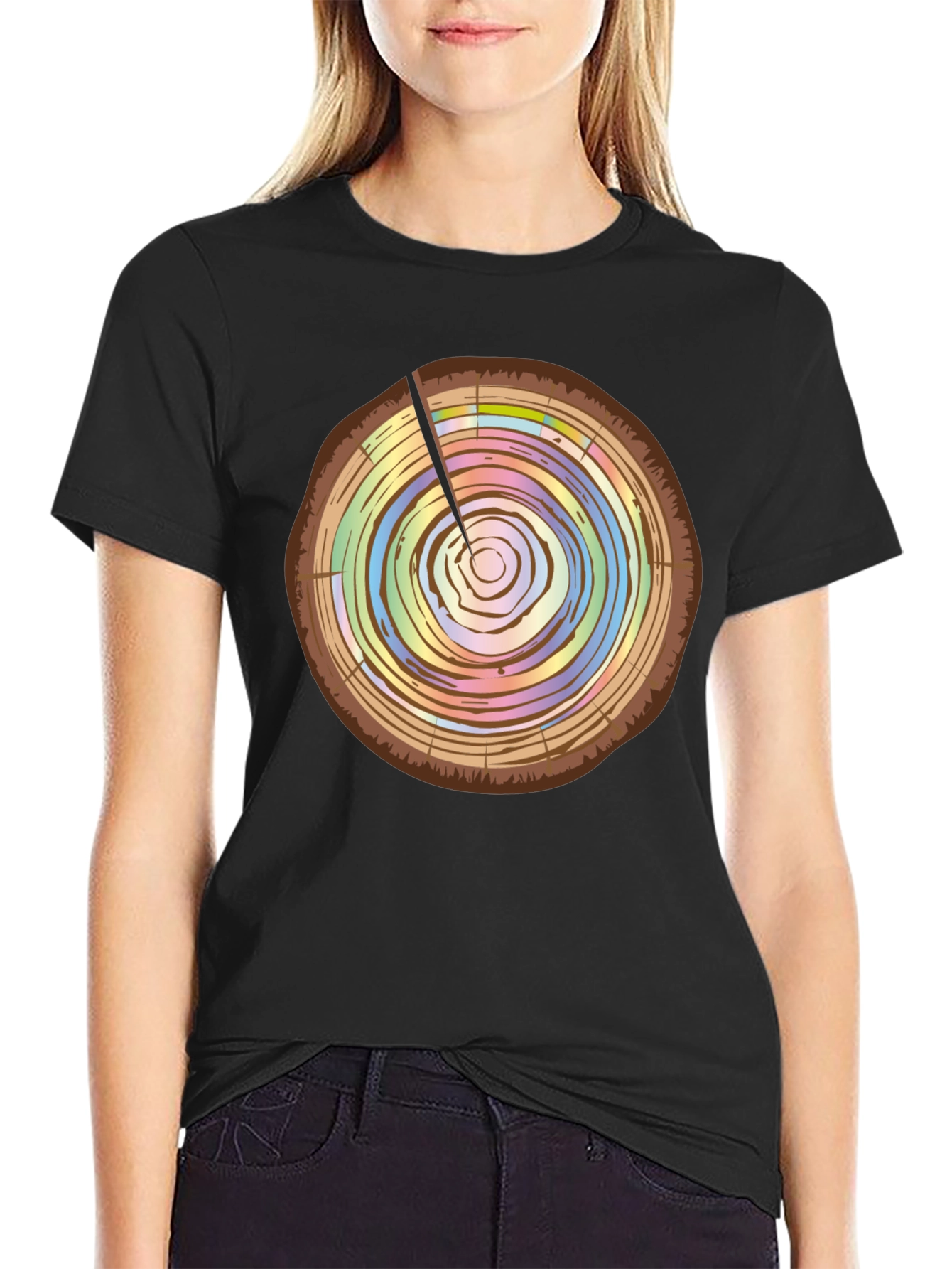 Tree Ring Graphic Tee - Unique & Stylish