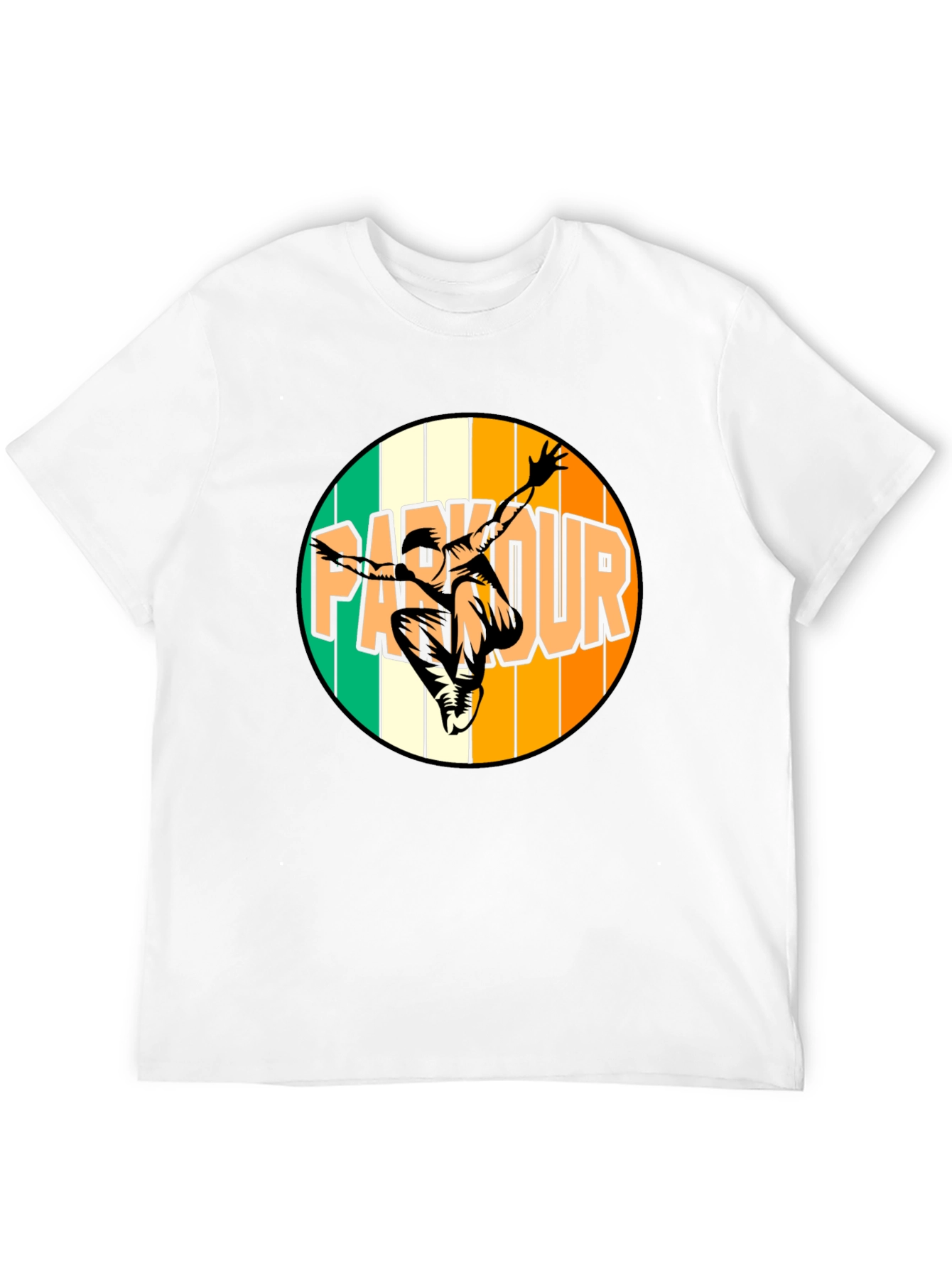 Parkour T-Shirt - Black Graphic Tee