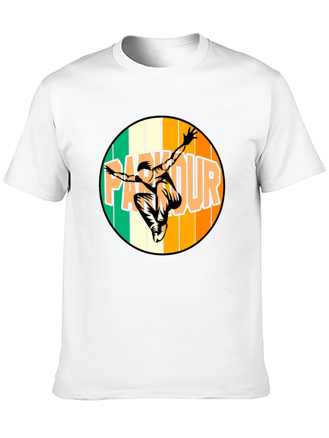 Parkour T-Shirt - Black Graphic Tee