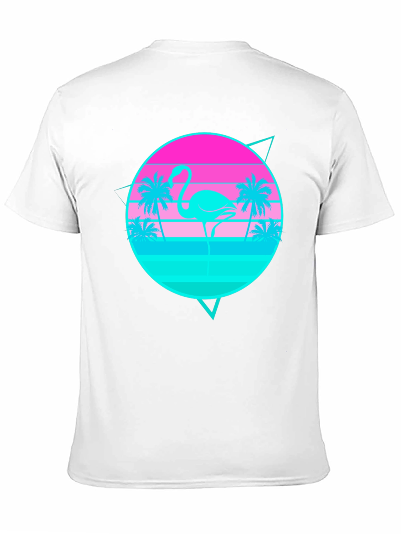 Retro Flamingo Sunset Graphic Tee
