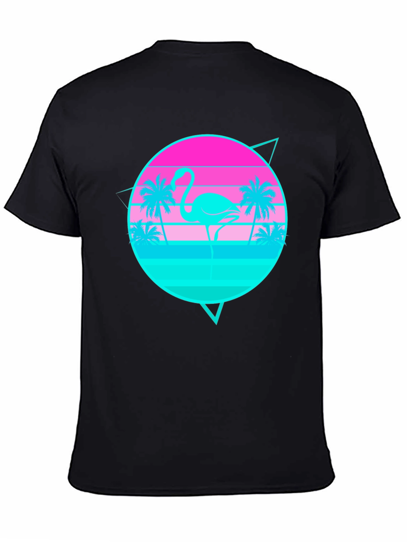 Retro Flamingo Sunset Graphic Tee