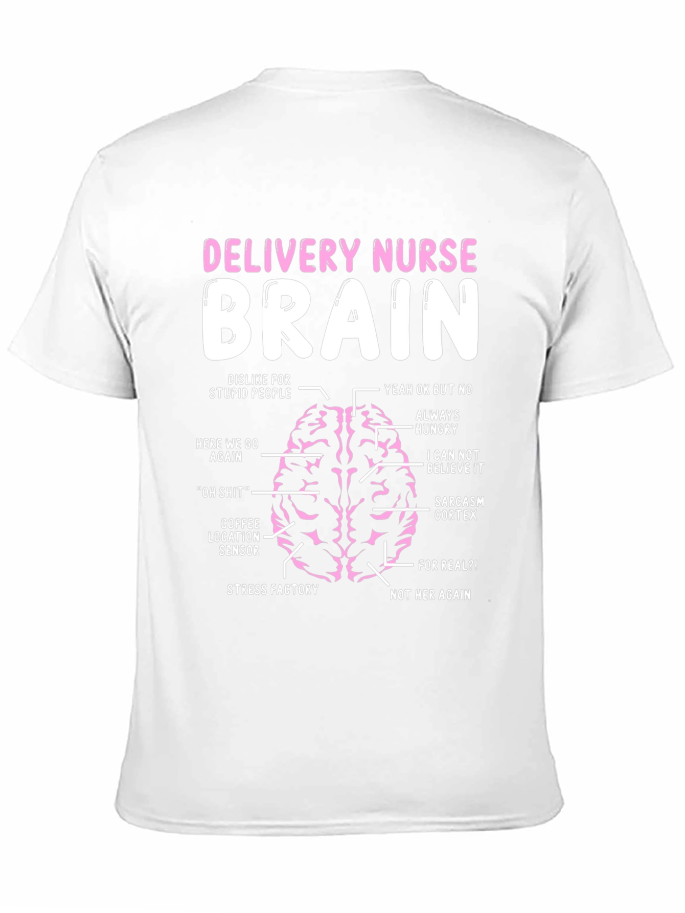Delivery Nurse Brain Diagram T-Shirt