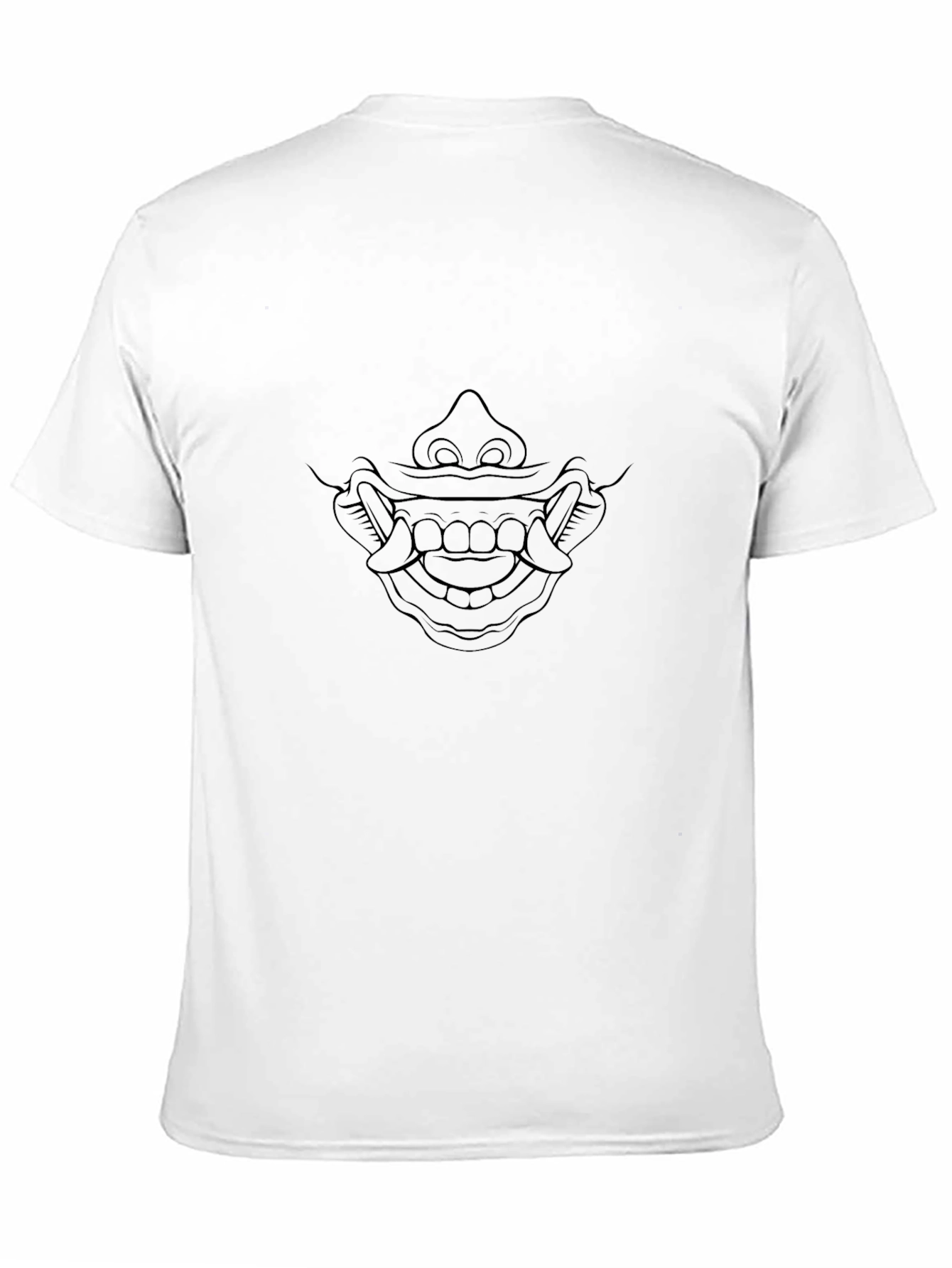 Samurai Oni Mask Graphic Tee - Mens Black T-Shirt