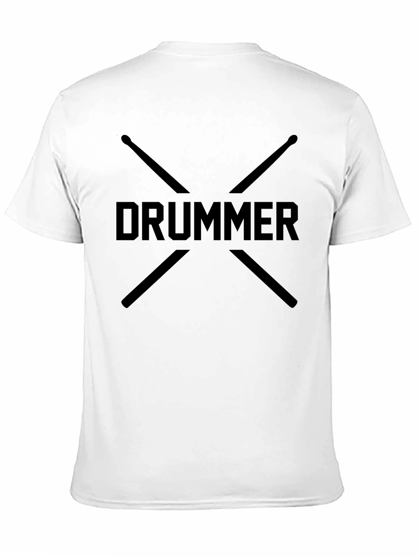 Drummer T-Shirt - Crossed Drumsticks Graphic Tee