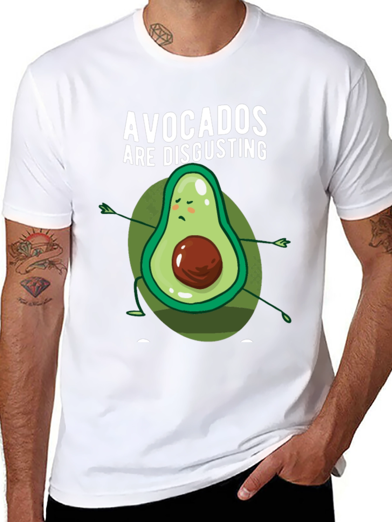 Funny Avocado Hater T-Shirt - Avocados Are Disgusting