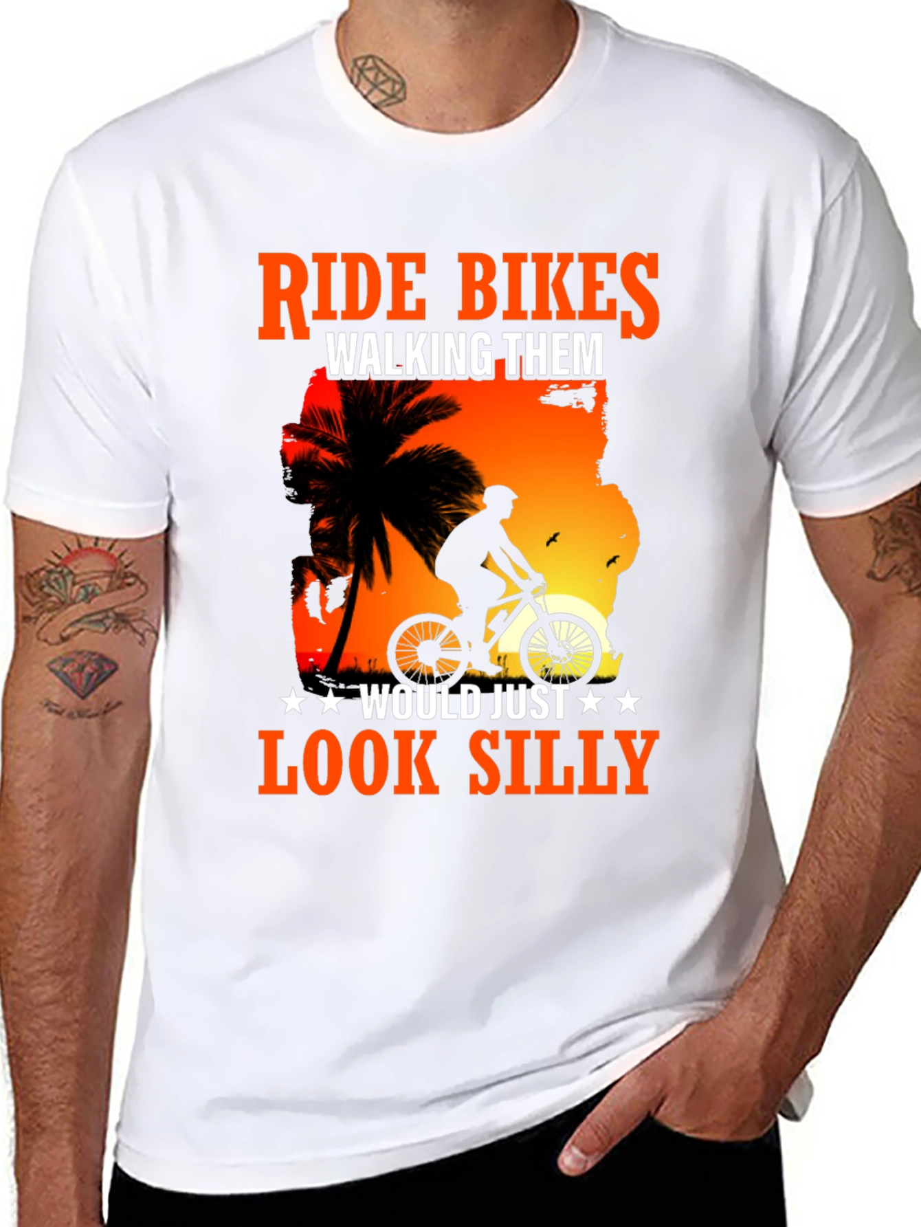 Ride Bikes Look Silly T-Shirt - Biker Apparel