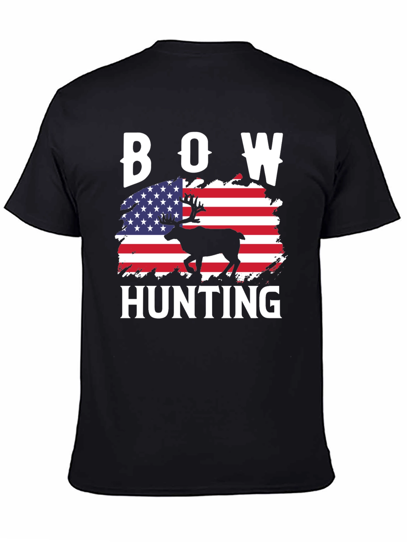 Bow Hunting American Flag T-Shirt