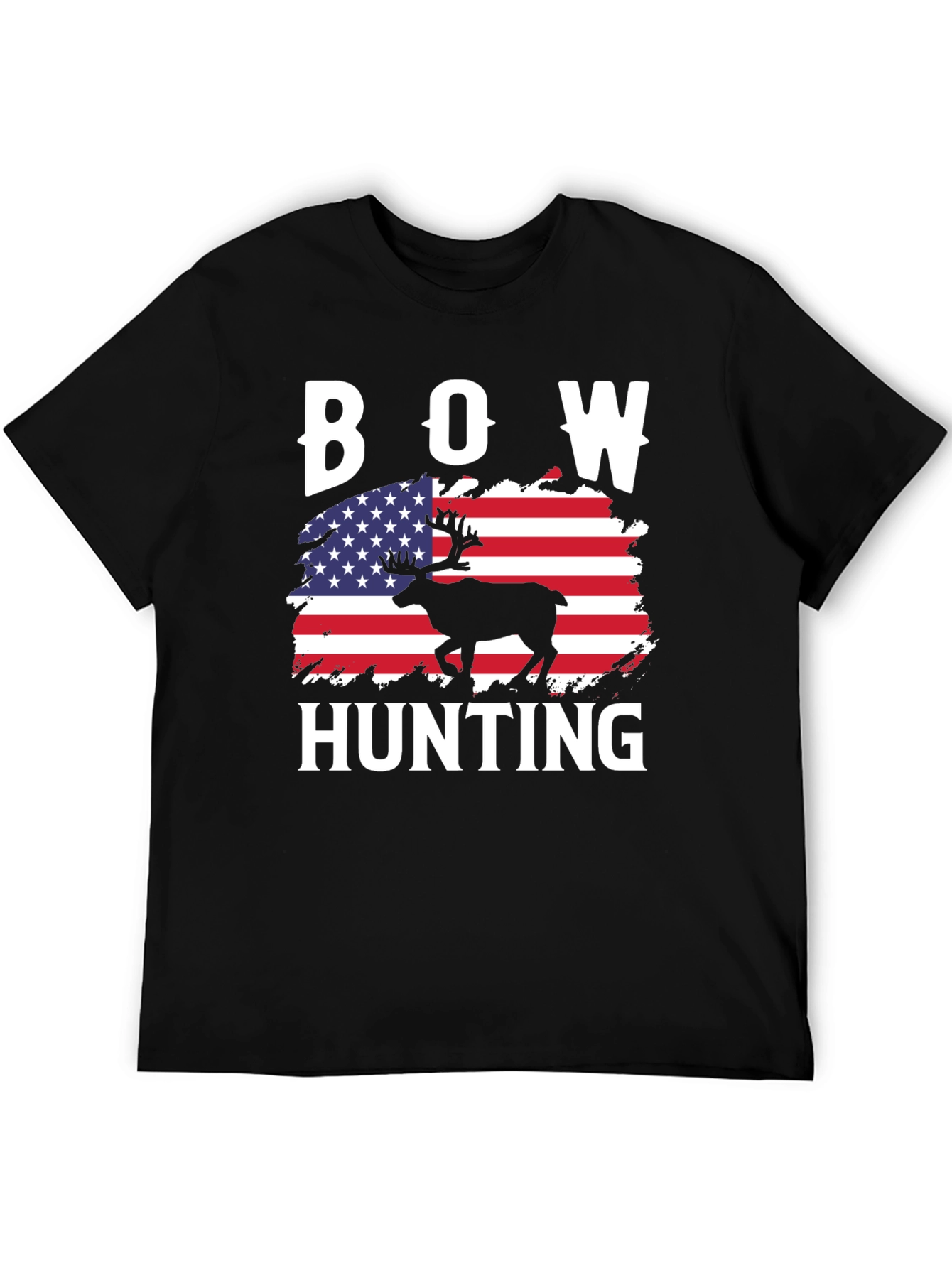 Bow Hunting American Flag T-Shirt