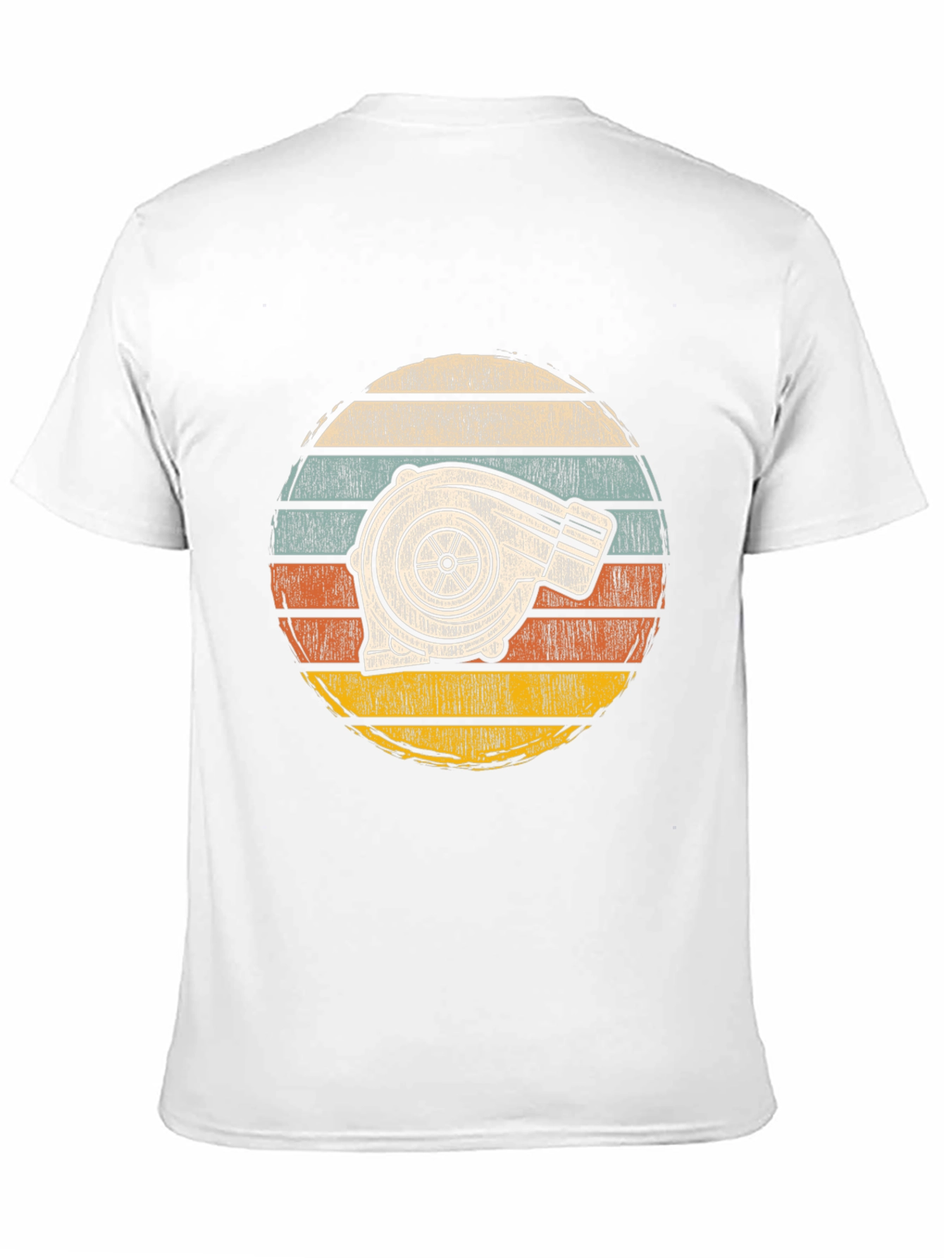 Turbocharged Sunset Tee - Retro Automotive Style