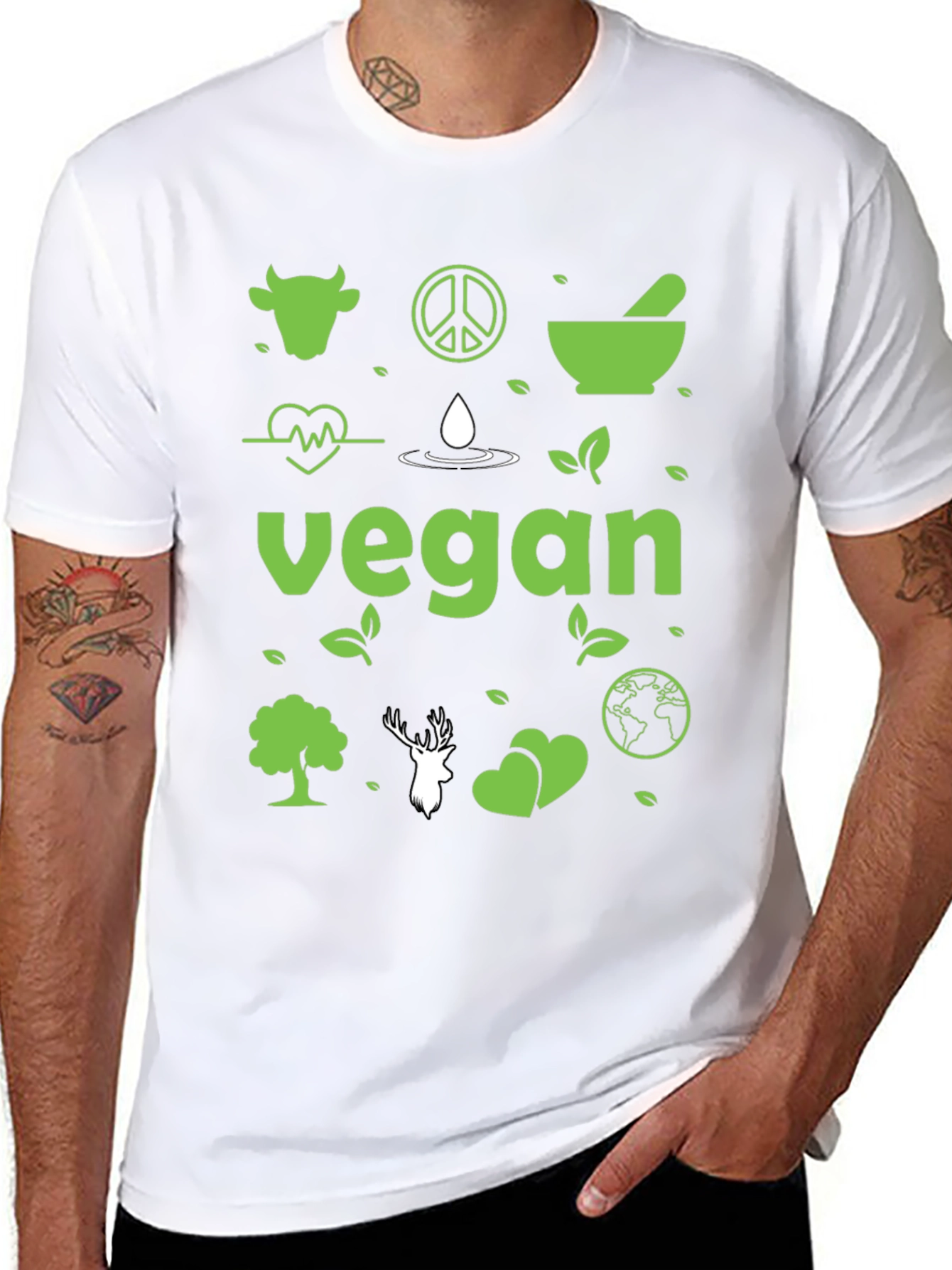 Vegan Graphic Tee - Eco-Friendly Lifestyle Shirt