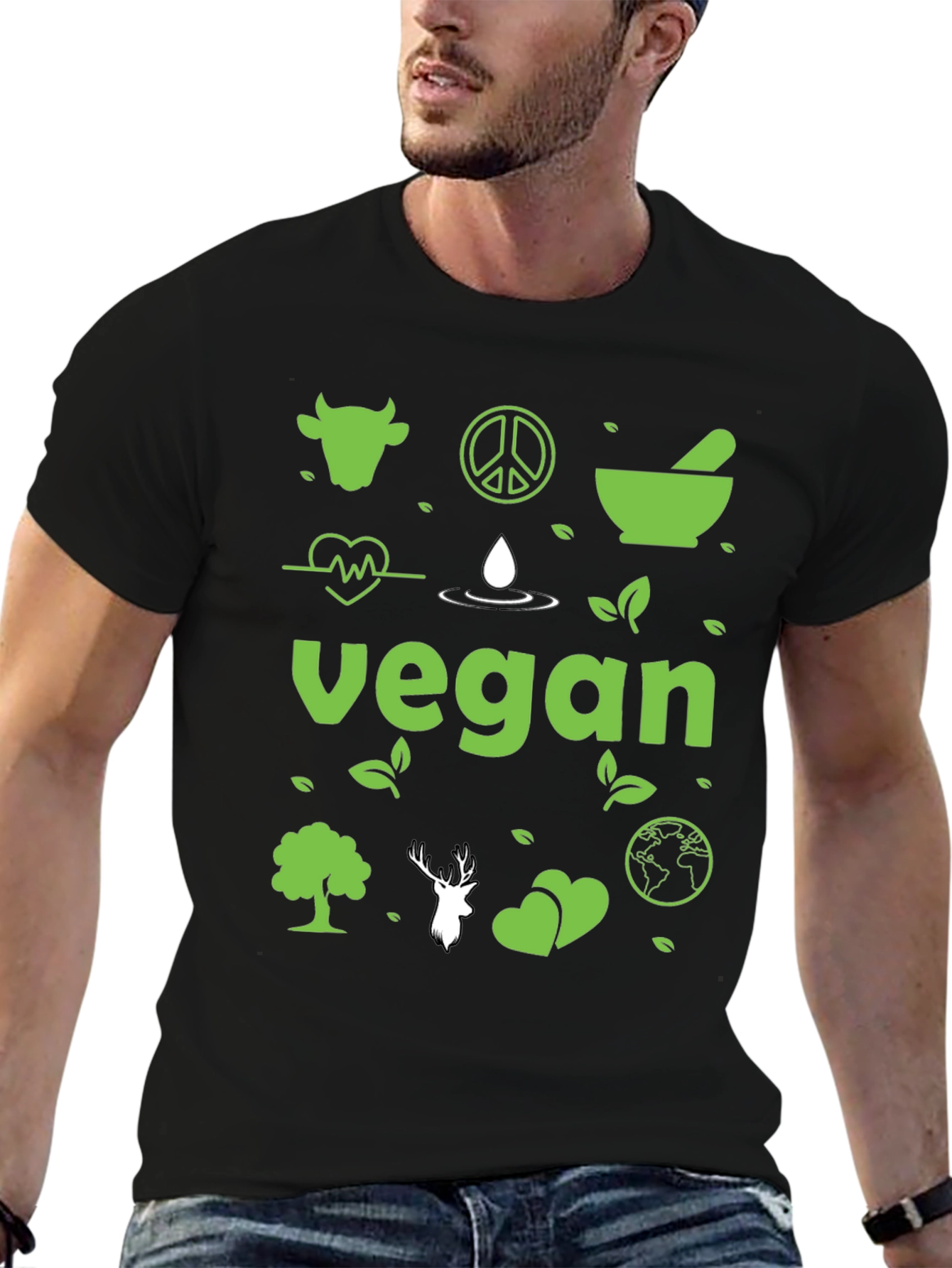 Vegan Graphic Tee - Eco-Friendly Lifestyle Shirt