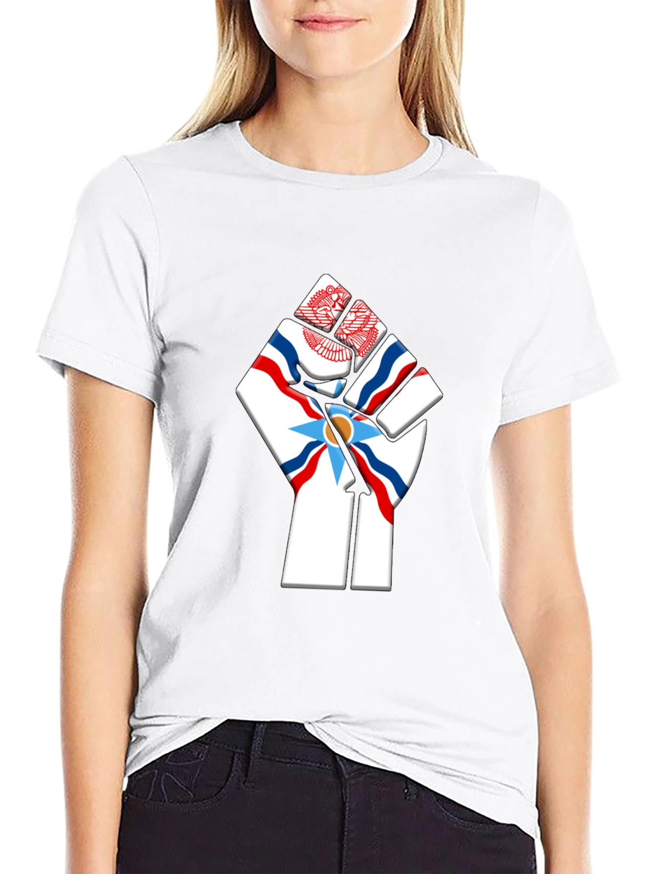 Assyrian Flag Fist T-Shirt