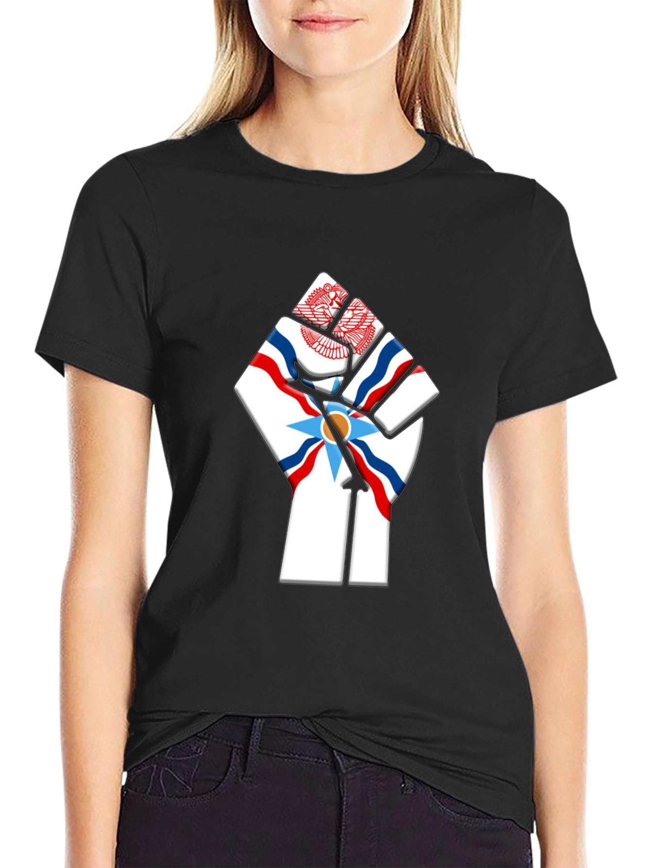 Assyrian Flag Fist T-Shirt