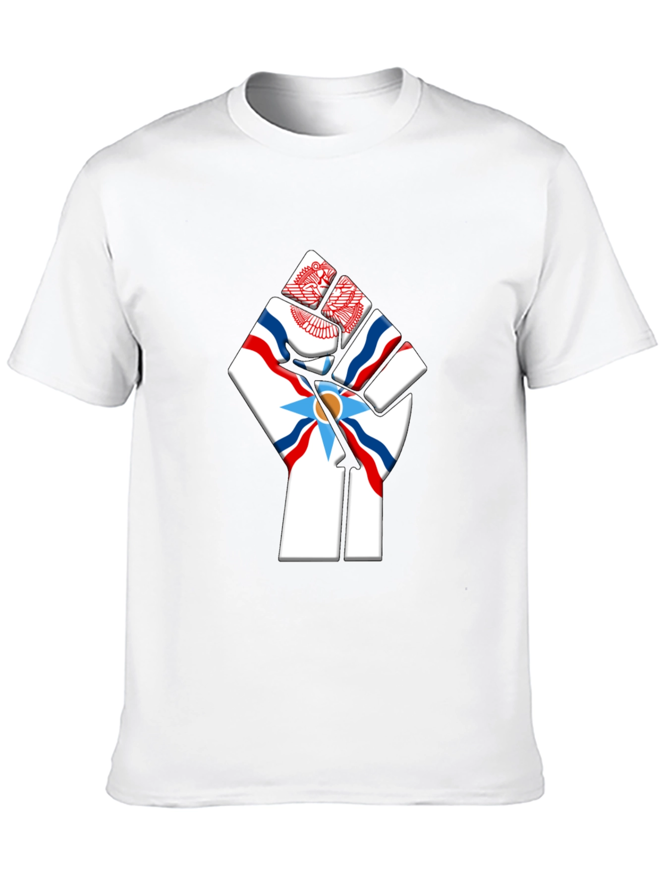 Assyrian Flag Fist T-Shirt