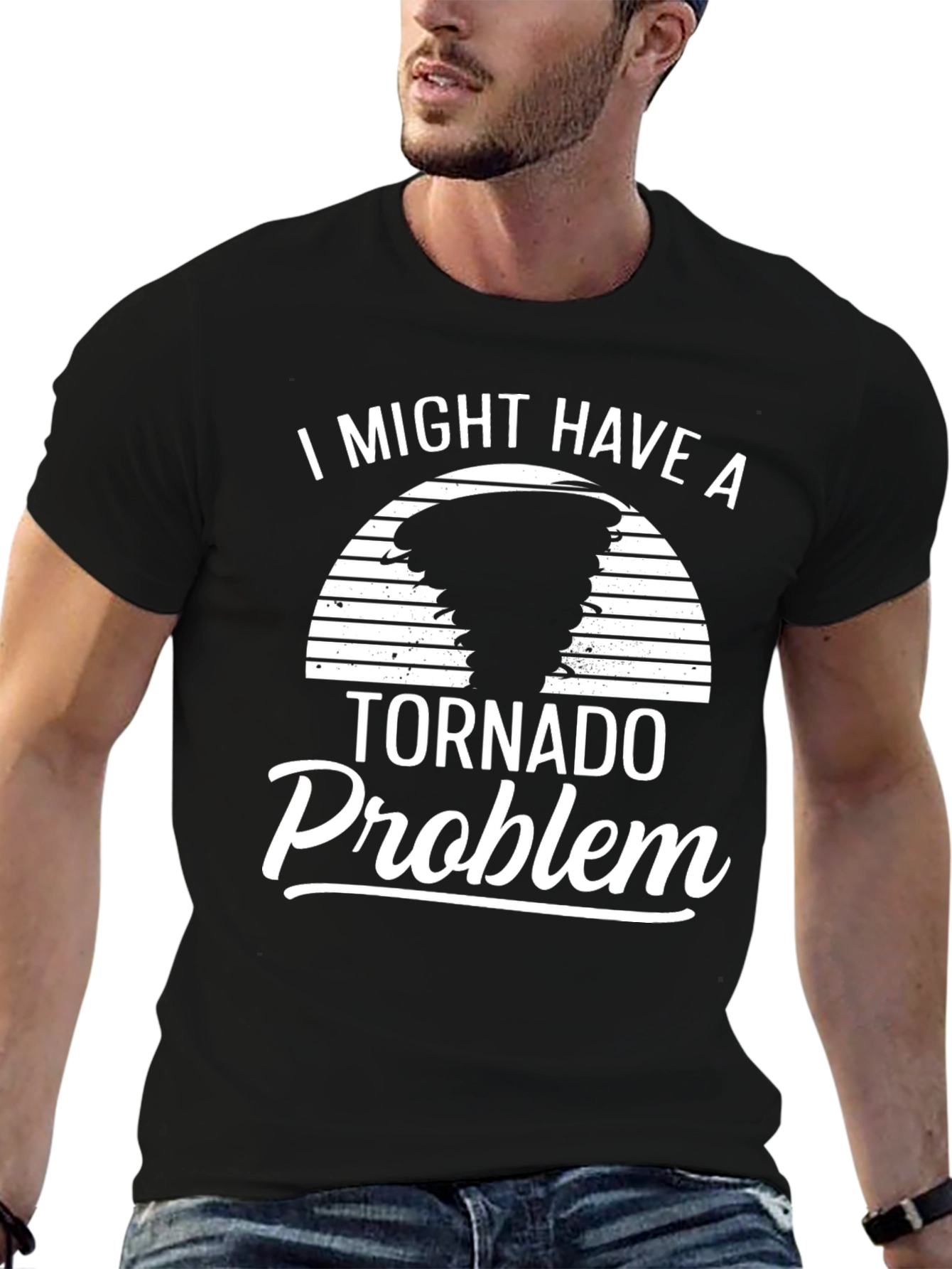 Tornado Problem Novelty Graphic Tee