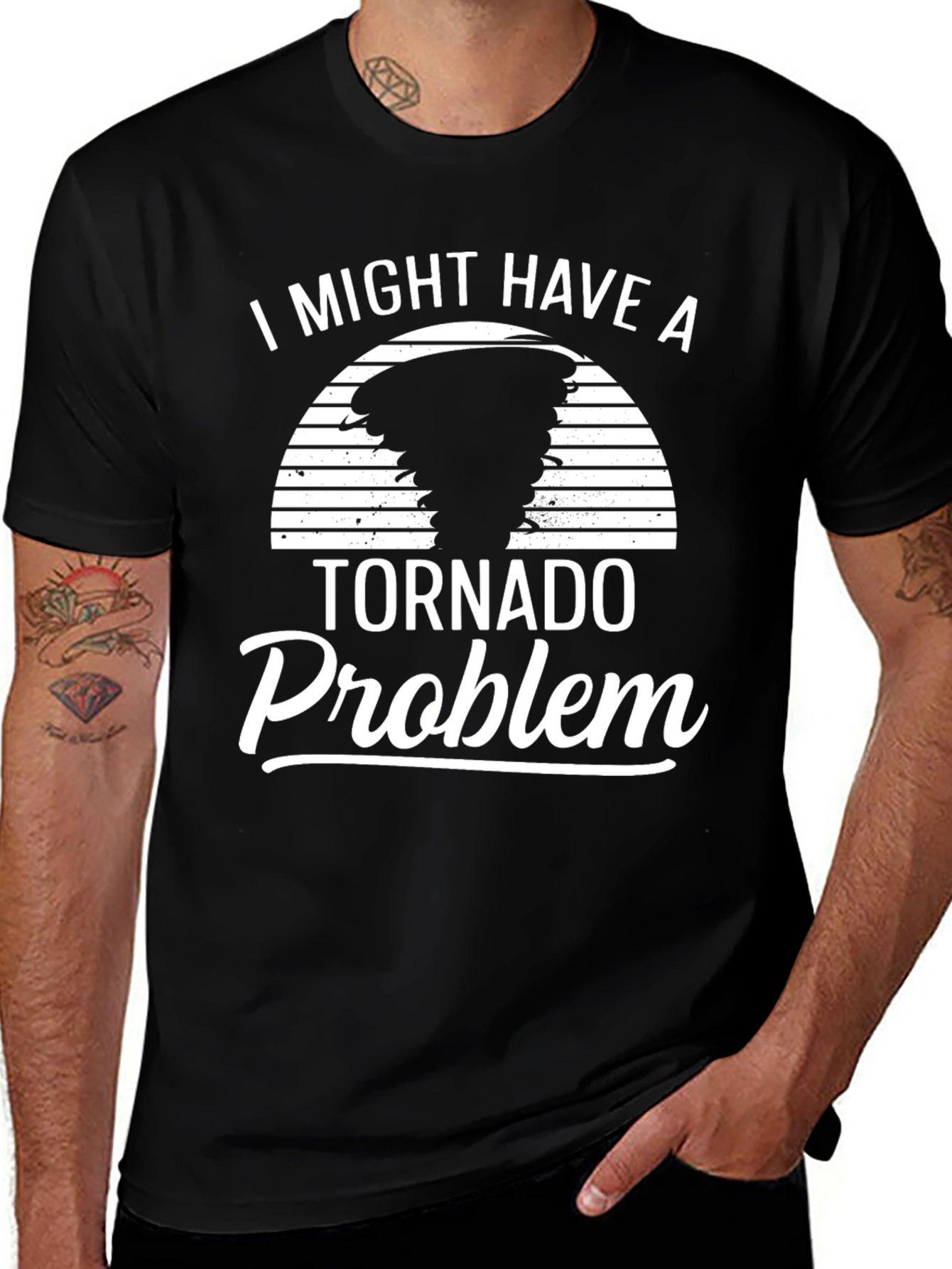 Tornado Problem Novelty Graphic Tee