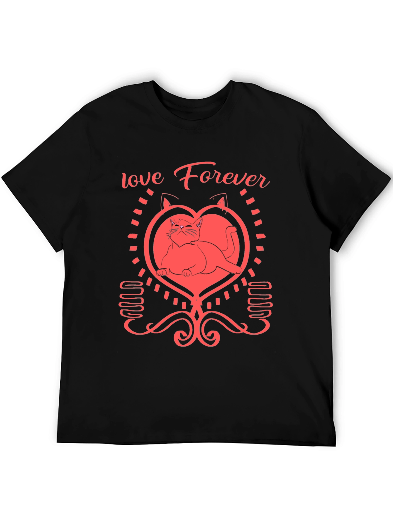 Love Forever Cat Graphic Tee