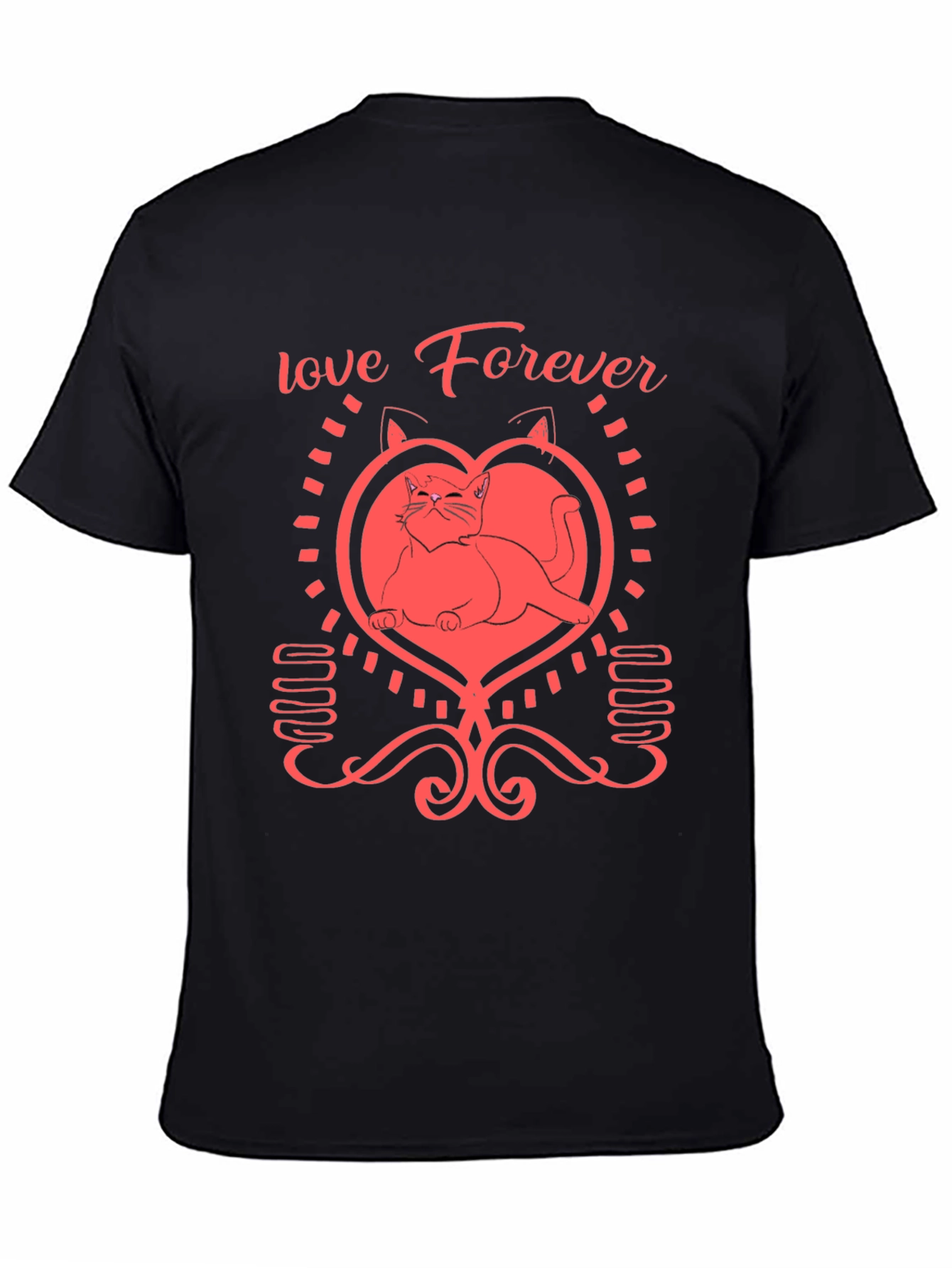 Love Forever Cat Graphic Tee