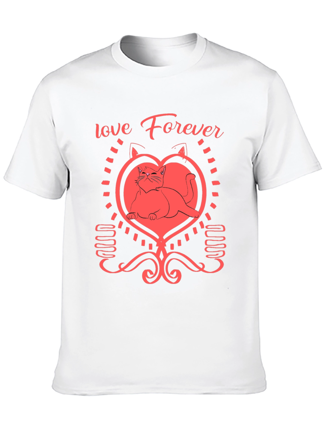 Love Forever Cat Graphic Tee