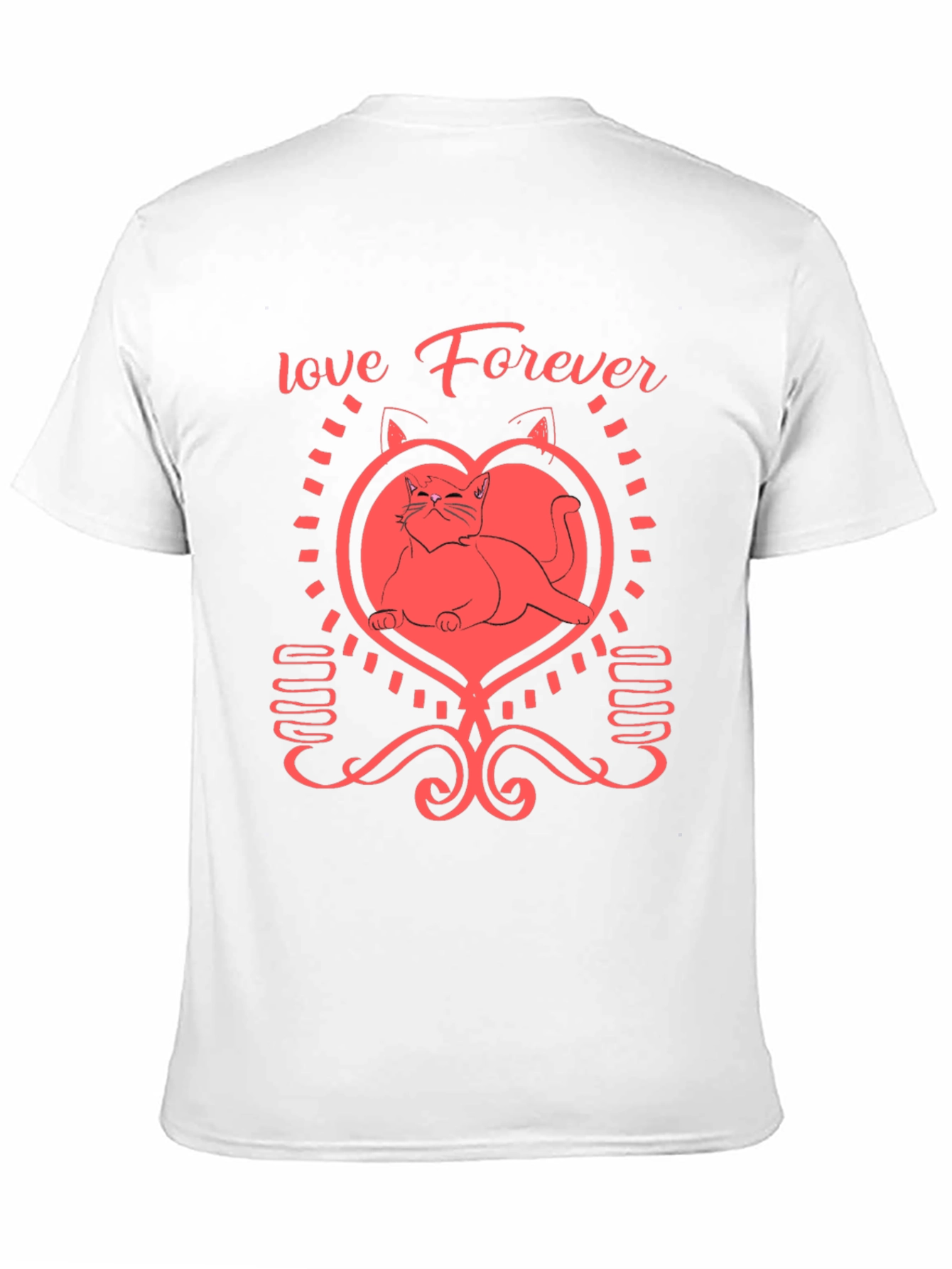 Love Forever Cat Graphic Tee