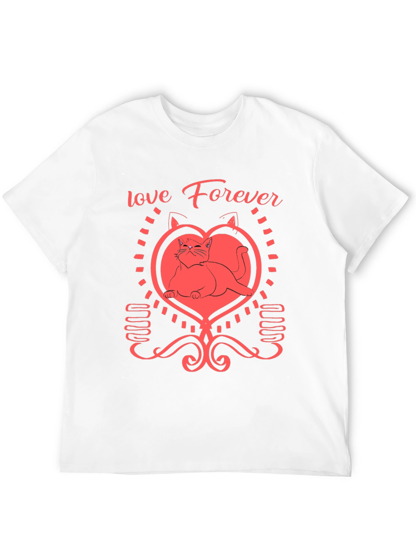 Love Forever Cat Graphic Tee