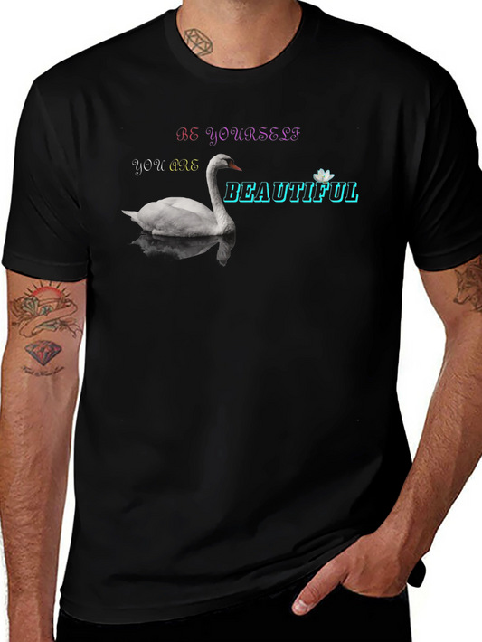 Be Yourself Swan Graphic T-Shirt