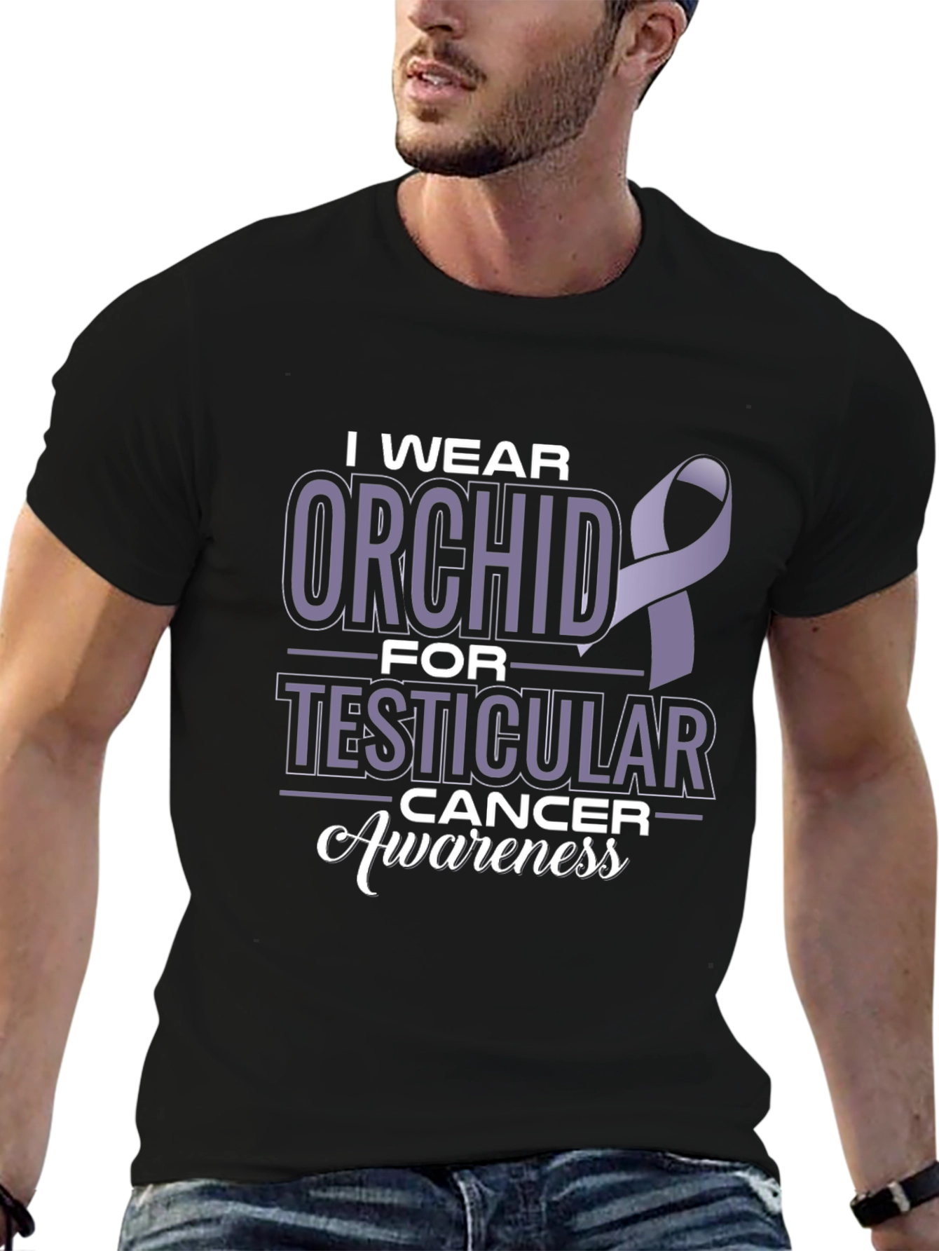 Orchid Testicular Cancer Awareness T-Shirt