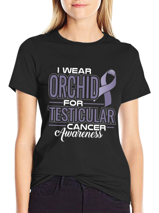 Orchid Testicular Cancer Awareness T-Shirt