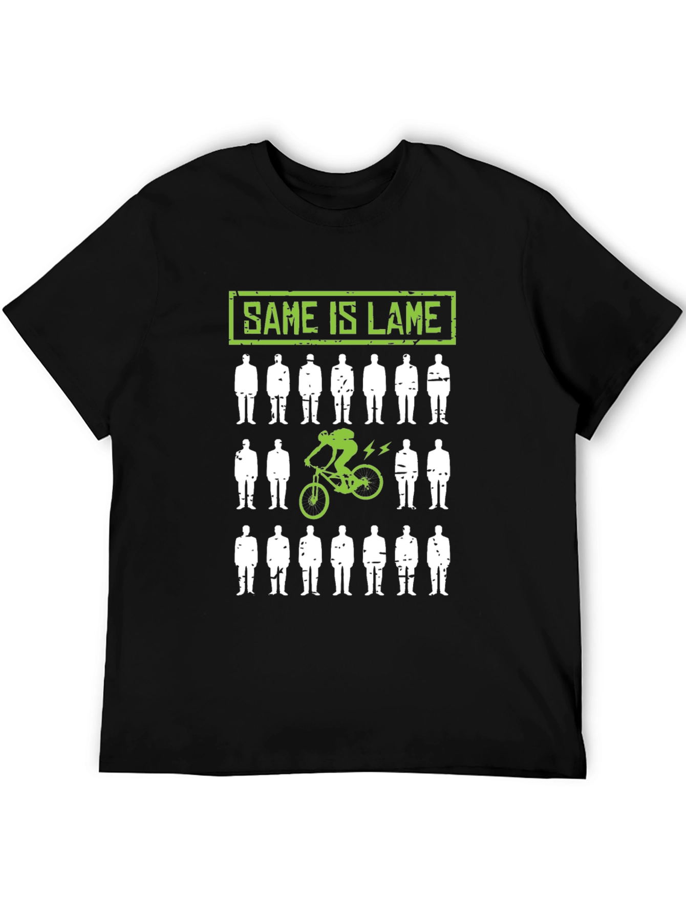 Same is Lame Mountain Biker Graphic T-Shirt