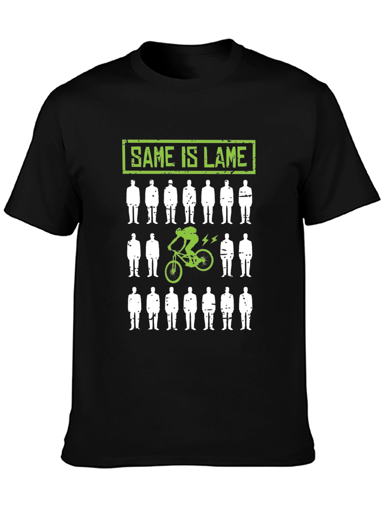 Same is Lame Mountain Biker Graphic T-Shirt