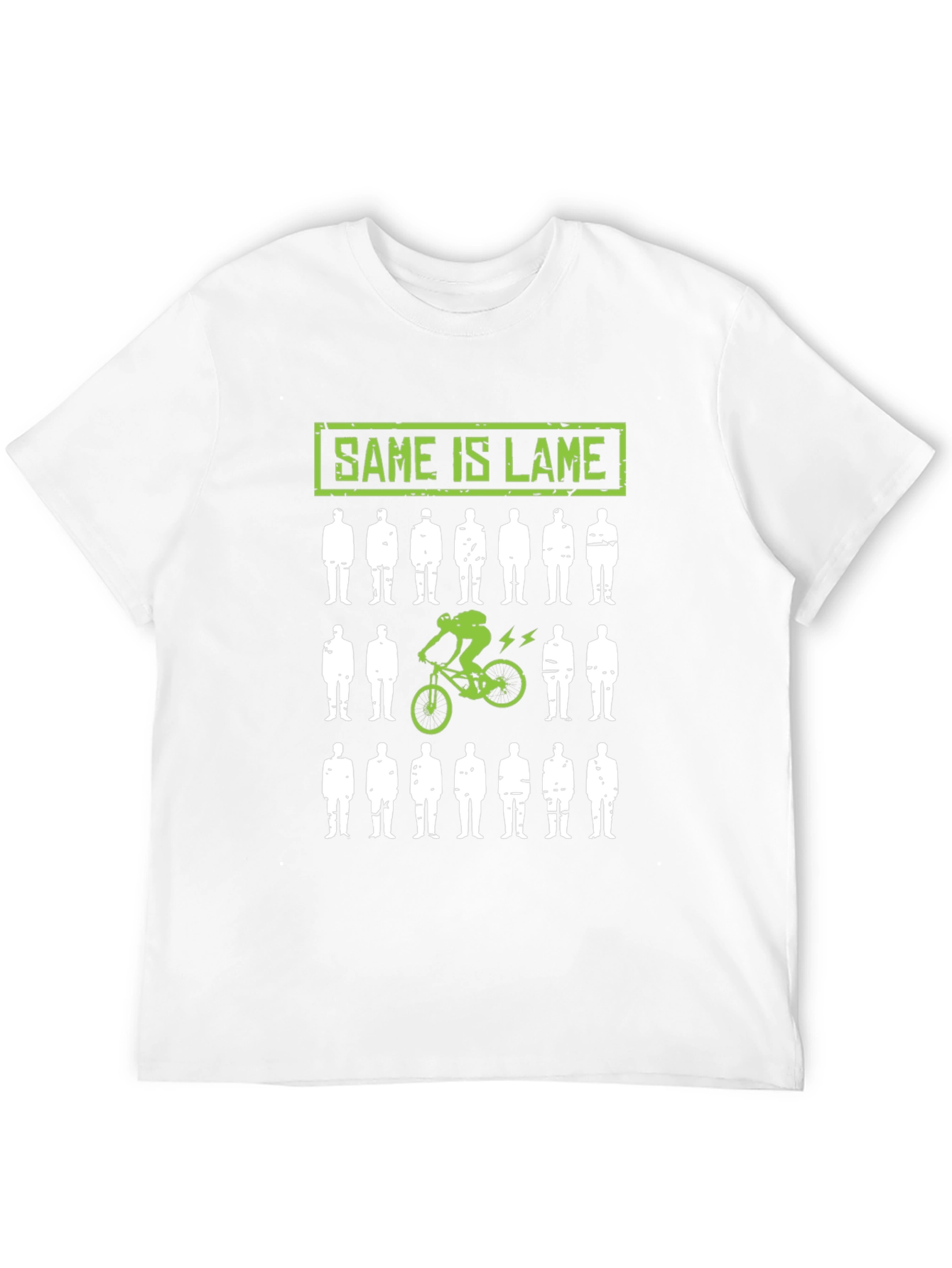 Same is Lame Mountain Biker Graphic T-Shirt