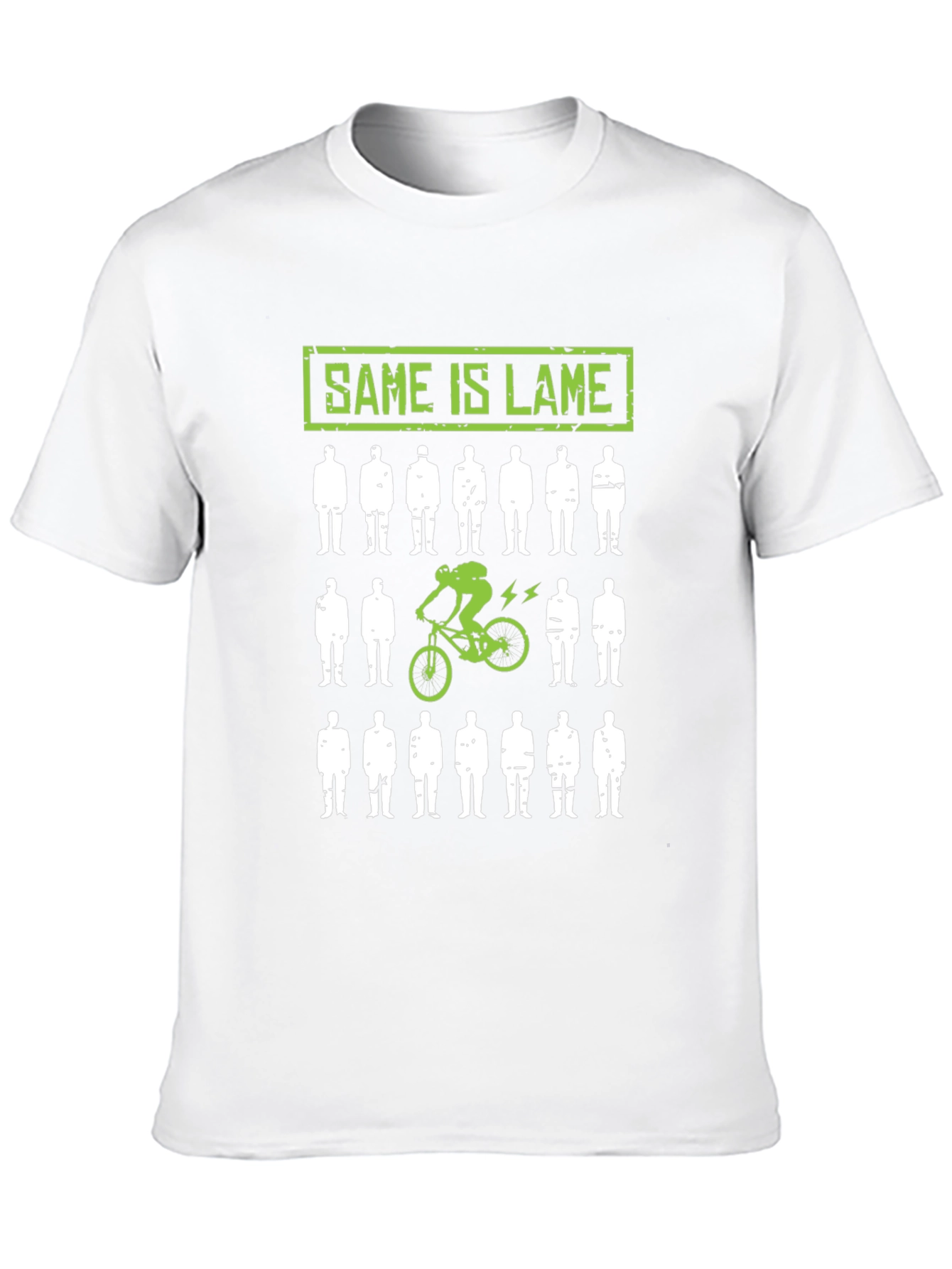 Same is Lame Mountain Biker Graphic T-Shirt