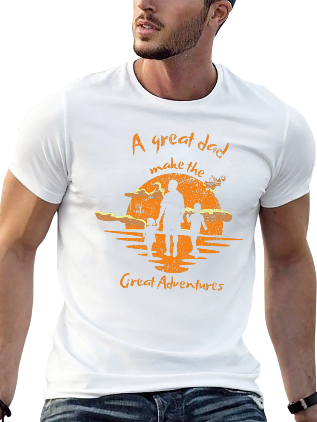 Great Dad Adventures Graphic Tee - Black