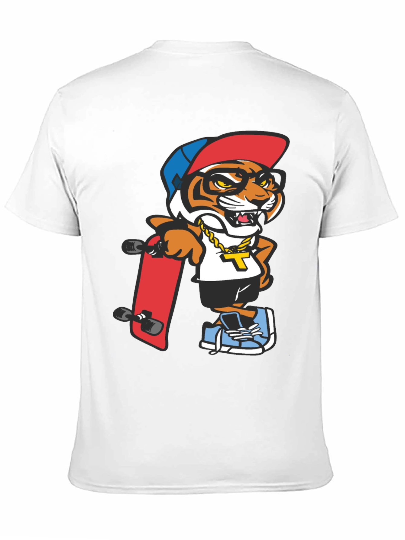 Cool Tiger Graphic Tee - Black T-Shirt