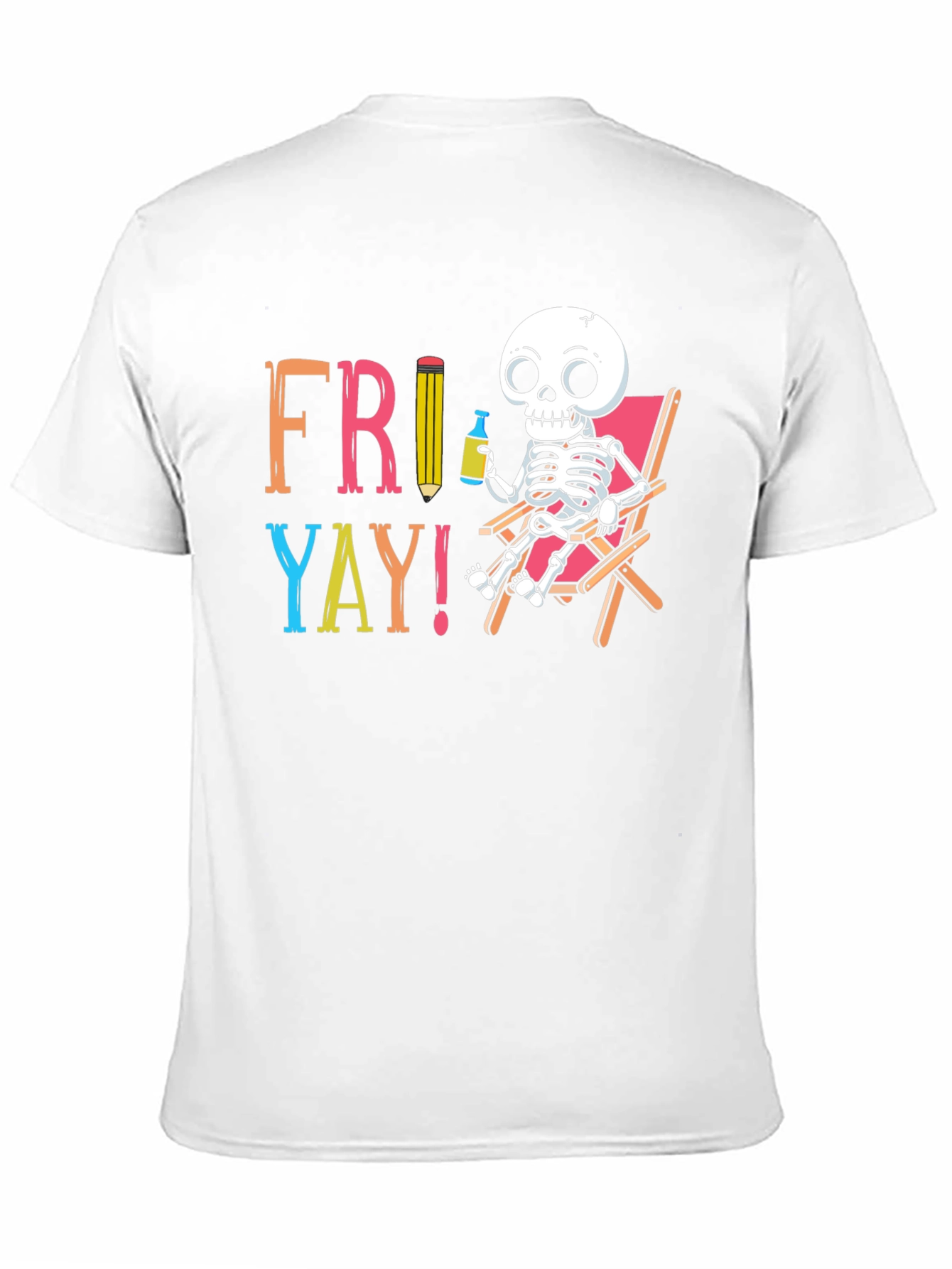 Fri-Yay Skeleton Graphic T-Shirt