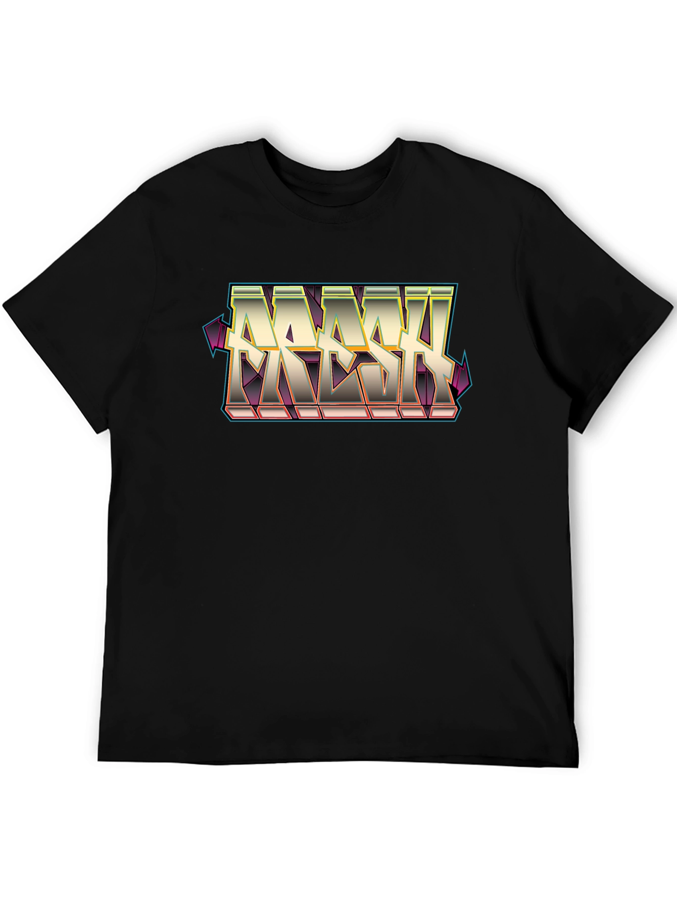 Fresh Graphic Tee - Street Style Black Cotton T-Shirt