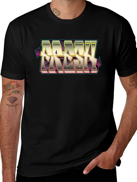Fresh Graphic Tee - Street Style Black Cotton T-Shirt