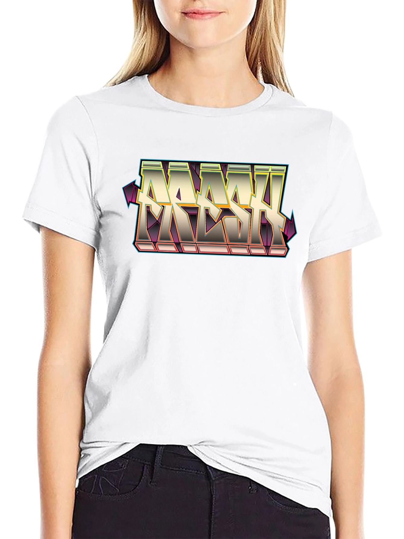 Fresh Graphic Tee - Street Style Black Cotton T-Shirt